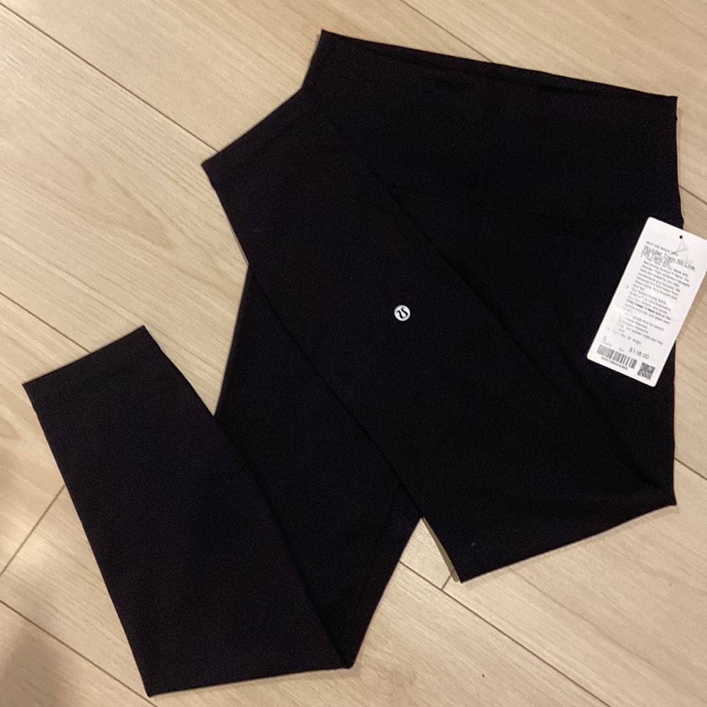 099•lululemon Wunder Train No Line HR Tight 25" - Black